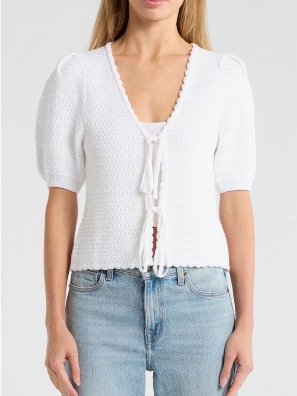 NWT Splendid Beverly Tie Front Sweater